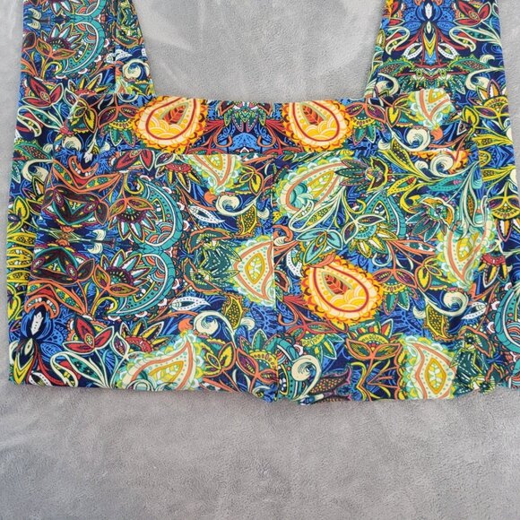 Lularoe Women Pants Tall Curvy 2 Standard 18-26 Plus Leggings Paisley PAI24E - Picture 6 of 9
